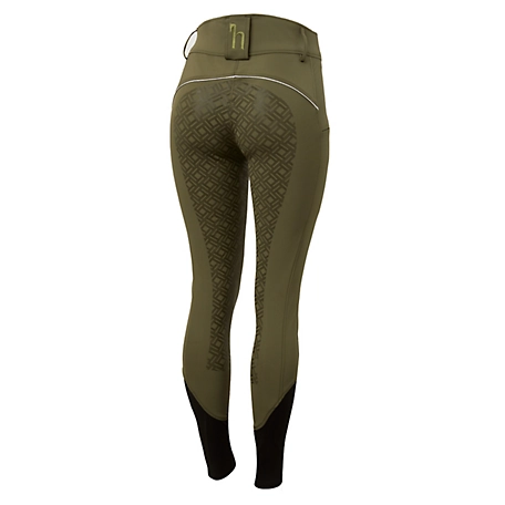 Horze Callie High-Waisted Riding Breeches with Piping