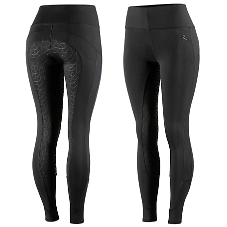 Horze Women's Betty Full-Seat Riding Tights with Mesh Inserts