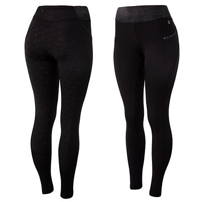 Horze Women's Noel Winter Riding Tights with Black Glitter