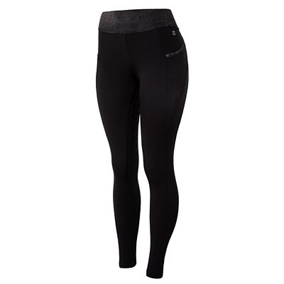 Image showing 1 th Horze Women's Noel Winter Riding Tights with Black Glitter
