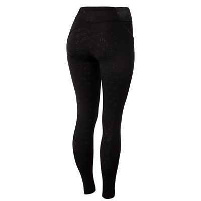 Image showing 2 th Horze Women's Noel Winter Riding Tights with Black Glitter
