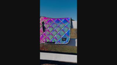 Image showing  Holographic All-Purpose English Saddle Pad, Silver