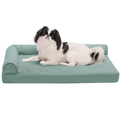 FurHaven Paw-Quilted Orthopedic Deluxe L-Chaise Pet Bed for Dogs & Cats