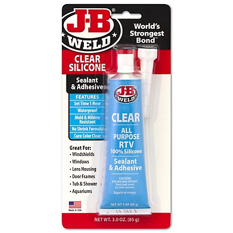 J-B Weld Clear Silicone 3oz, 31310