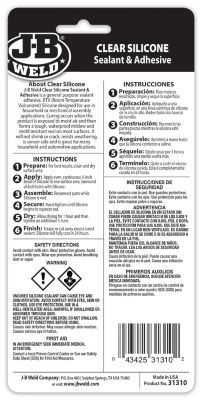Image showing  3 oz. Clear Silicone Sealant