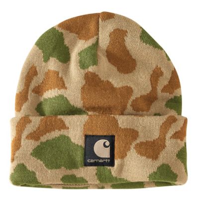 Carhartt Men's Camo Cuffed Knit Beanie