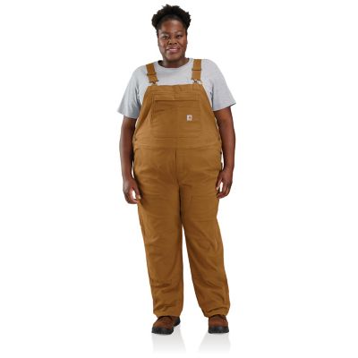 Image showing 4 th Carhartt Women's Rugged Flex Loose Fit Canvas Bib Overalls
