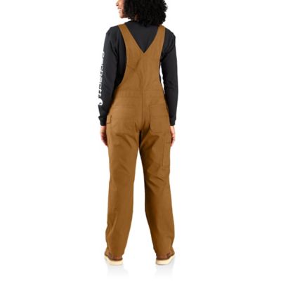 Image showing 1 th Carhartt Women's Rugged Flex Loose Fit Canvas Bib Overalls