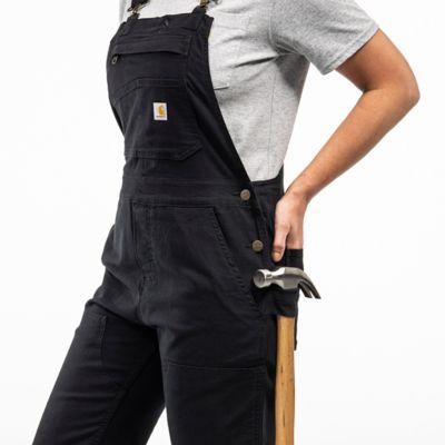 Image showing 2 th Carhartt Women's Rugged Flex Loose Fit Canvas Bib Overalls