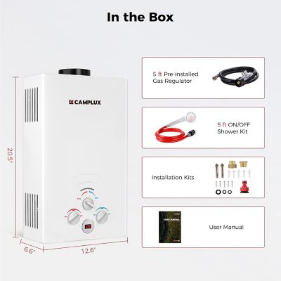 Image showing  1.32 GPM Outdoor Portable Propane Tankless Water Heater with Stand and Carry Bag