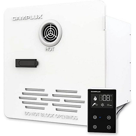 Camplux 2.64 GPM 65,000 BTU Smart Outdoor RV Propane Tankless Water Heater RS264 Pro, White