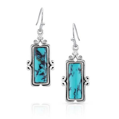 Montana Silversmiths Looking Glass Turquoise Earrings, ER5379