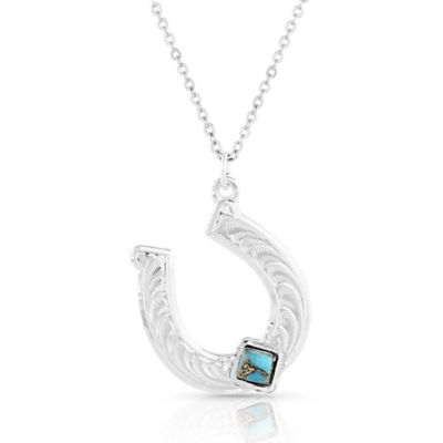 Montana Silversmiths Diamond Horseshoe Necklace, NC5141TQ
