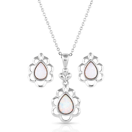 Montana Silversmiths Mystic Snowdrop Opal Jewelry Set, JS5349
