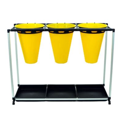 Image showing  Triple Turkey, Goose, Duck Restraining, Processing Cone Stand