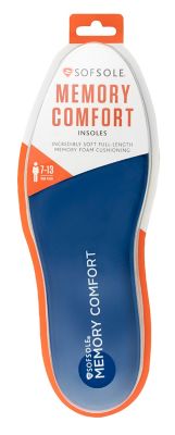 Sof Sole Memory Comfort Insole, Men's Size 7-13