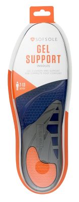 Sof Sole Gel Support Insole, Men's Size 7-13, 2 pc.