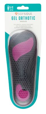Sof Sole Gel Orthotic Insole, Women's Size 5-11, 2 pc.