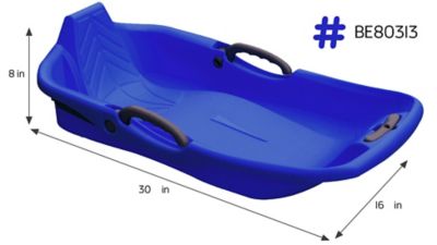 Belli Blue Snow Sled 1 Seater with Brake and Handle Cord for Kids, BE80313