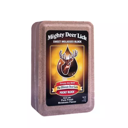 Mighty Deer Lick Sweet Molasses Deer Attractant 4 lb Block Game Attractants