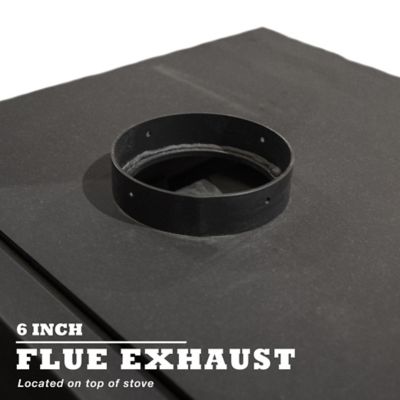 Image showing 5 th Cleveland Iron Works 2500 sq. ft. Huron H110 Wood Stove, F500110