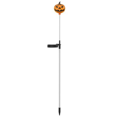 Lux-Landscape 31.5 in. Solar-Powered Jack-O-Lantern Light