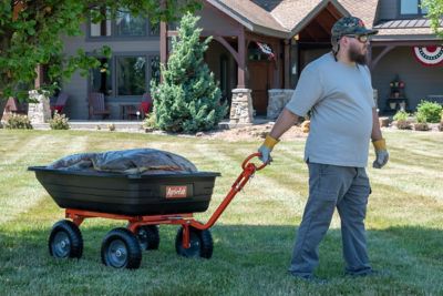 Image showing  Poly Swivel and Dump Garden Cart
