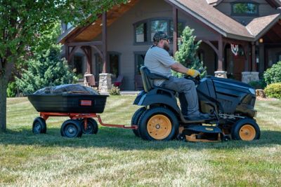 Image showing 6 th Agri-Fab Poly Swivel and Dump Garden Cart