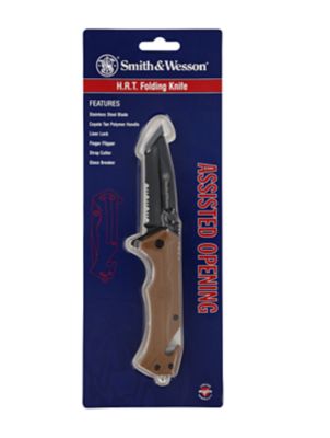 Smith & Wesson H.R.T Assisted Opening Knife - Coyote Tan, 1200647