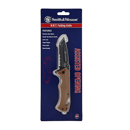 Smith & Wesson H.R.T Assisted Opening Knife - Coyote Tan, 1200647