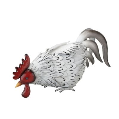 Red Shed Metal Rooster Shelf Sitter