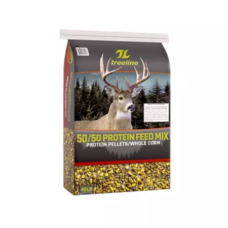 Treeline 50/50 Deer Protein Blend 40 lb Bag Game Feed