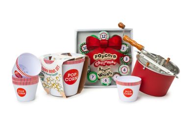 Wabash Valley Farms 12 Days of Popcorn Whirley Pop Wreath Advent Set, 38063-D