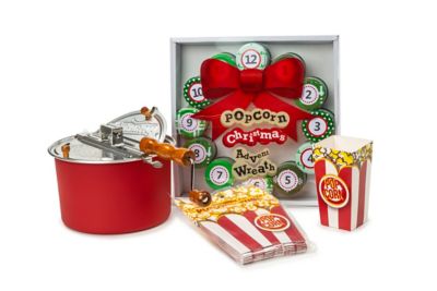 Wabash Valley Farms Whirley Pop 12 Days of Popcorn Christmas Wreath Advent Set, 38062-D
