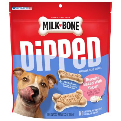 Milk-Bone Vanilla Yogurt Dipped Dog Treats, 12 oz.