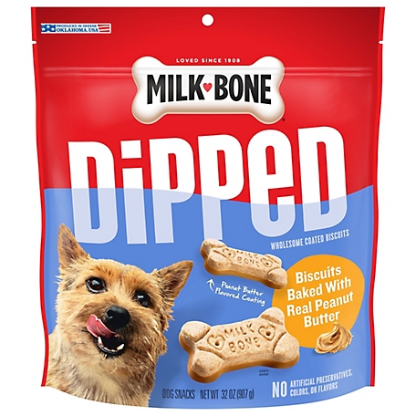 Milk-Bone Dipped Peanut Butter Dog Treat, 32 oz.