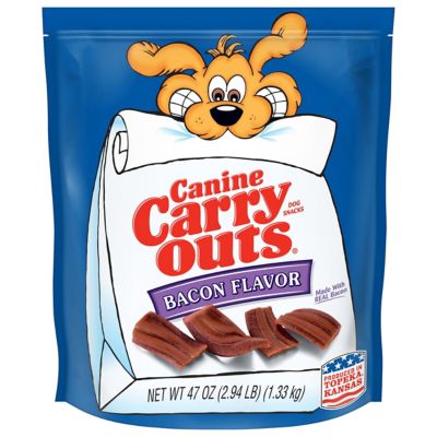 Canine Carry Outs Bacon Dog Treats, 47 oz. Good treats