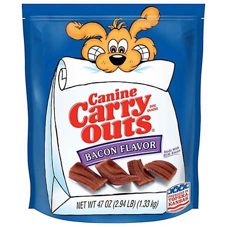 Canine Carry Outs Bacon Dog Treats, 47 oz.
