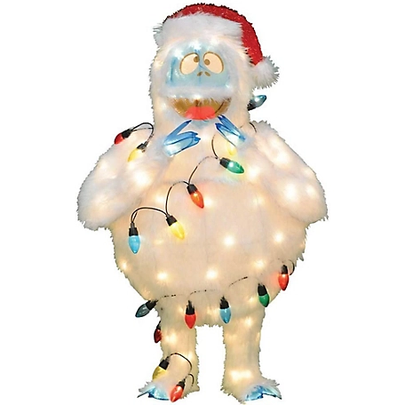 ProductWorks 32 in. Rudolph 3D Prelit Yard Art Bumble with Light Strand, 46453_MYT