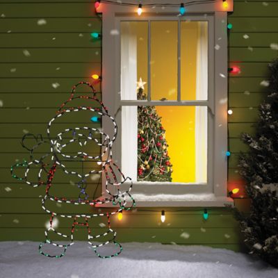 ProductWorks 48 in. LED Pro-Line Waving Santa Animotion with 160 LEDs
