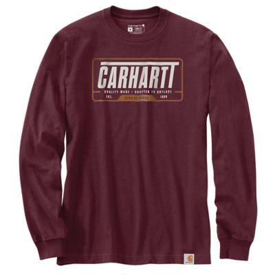 Carhartt Men's Loose Fit Heavyweight Outlast Graphic Long-Sleeve Work T-Shirt