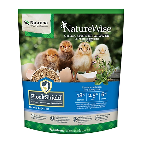 Nutrena NatureWise Chick Starter Grower Medicated, 7 lb.