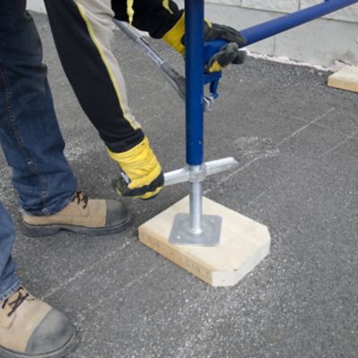 Image showing  Hollow Levelling Jacks on Base Plate, 4 pc., M-MBSJP24HK4