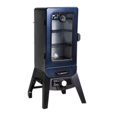 Image showing  748 sq. in. 3-Series Electric Vertical Smoker, Blue Hammertone