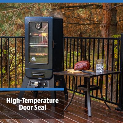 Image showing 5 th Pit Boss 748 sq. in. 3-Series Electric Vertical Smoker, Blue Hammertone