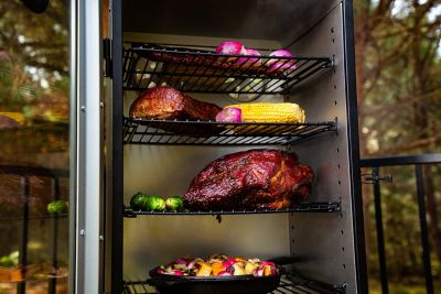 Image showing 9 th Pit Boss 748 sq. in. 3-Series Electric Vertical Smoker, Blue Hammertone