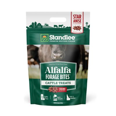 Standlee Alfalfa Forage Bites - Star Anise Flavor Cattle Treat, 5 lb.