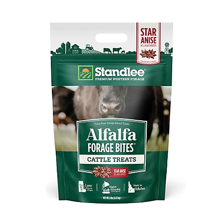 Standlee Alfalfa Forage Bites - Star Anise Flavor Cattle Treat, 5 lb.