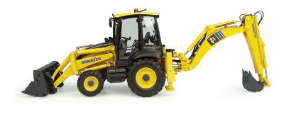 Image showing  1:50 Scale Komatsu WB93-R 2WD Backhoe Loader Diecast Replica, UH8142