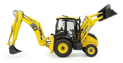 Image showing  1:50 Scale Komatsu WB93-R 2WD Backhoe Loader Diecast Replica, UH8142